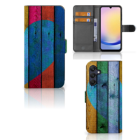 Samsung Galaxy A25 | Book Style Case | Wood Heart - Cadeau voor je Vriend - thumbnail