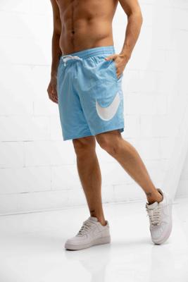 Nike Swim 7" Volley Large Swoosh Zwembroek Heren Lichtblauw - Maat XL - Kleur: Lichtblauw | Soccerfanshop