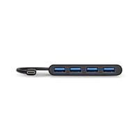 PORT Designs 900123 900123 USB-hub 4 poorten USB-A USB 3.0 5 GBit/s Met USB-C stekker Zwart - thumbnail
