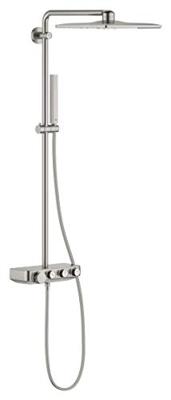Grohe Regendoucheset Euphoria SmartControl System Cube 31 cm met Glijstang en Handdouche Supersteel Grohe Regendoucheset Euphoria SmartControl System Cube 31 cm met Glijstang en Handdouche Supersteel