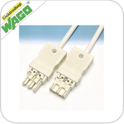 Wago Koppelkabel male-fem 3m 3x1.5 wit 771 9993 006 302