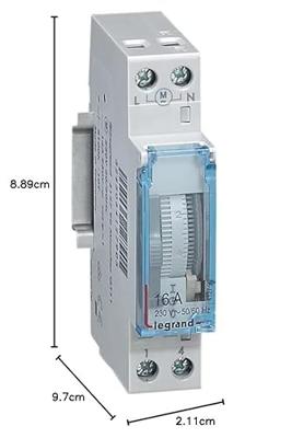 Legrand Legrand 412790 DIN-rail schakelklok Analoog 230 V