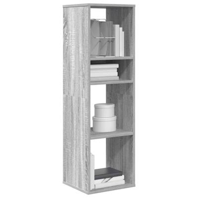 Boekenkast 34x31x112 cm bewerkt hout grijs sonoma eikenkleurig