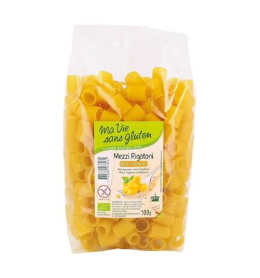 Meergranen mezzi rigatoni pasta glutenvrij bio 500 Gram