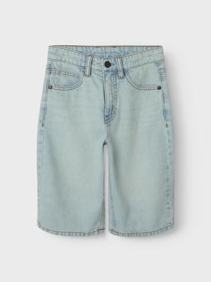 Name it zomer short jongens - vintage licht blauw denim - Nkmryan