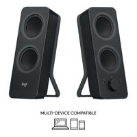 Logitech Z207 2.0 PC-luidsprekers Bluetooth, Kabelgebonden 10 W Zwart - thumbnail