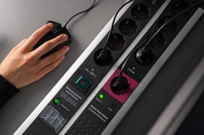 Brennenstuhl Premium Protect-Line | stekkerdoos met overspanningsbeveiliging & USB | 11-voudig - 1392000230 - thumbnail