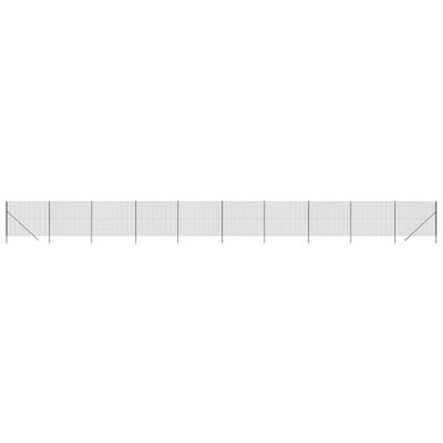 Draadgaashek 2x25 m gegalvaniseerd staal antracietkleur