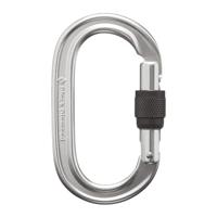 Black diamond Oval Keylock Screwgate Carabine Polished - thumbnail