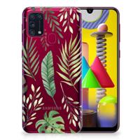 Samsung Galaxy M31 | TPU Case | Leaves - thumbnail