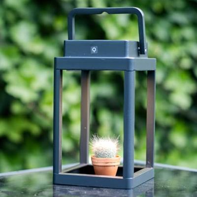 QAZQA Buiten tafellamp donkergrijs incl. LED oplaadbaar - Yara