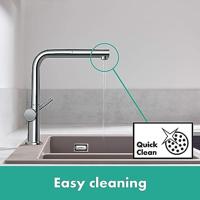 Hansgrohe Talis M54 ééngreeps keukenmengkraan 270 EcoSmart met uittrekbare uitloop, chroom - thumbnail