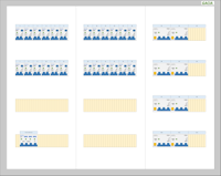 Bedrijfsverdeler 24 lichtgroepen 16A aardlekautomaten 8 krachtgroepen 3N kast 63A Gacia Pro - thumbnail