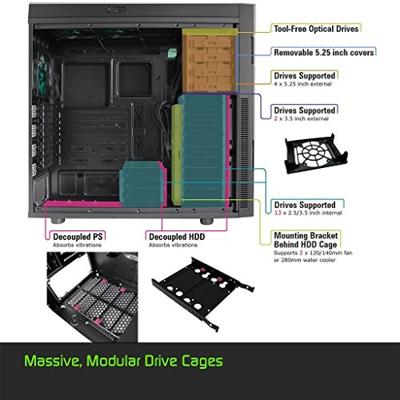 Nanoxia Deep Silence 6 Rev. B Anthracite Full Tower PC-behuizing Antraciet