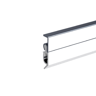 Ellen opbouw tochtprofiel - max. kier 13mm - Elro XL - 300 cm - wit aluminium