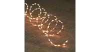 Kerstverlichting Batterijverlichting LED zilver draad 66 LED / 1 meter warm wit Anna's collection - Annas collection - thumbnail