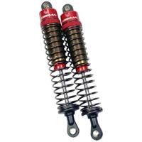 Absima aluminium schokdempers, rood, 95mm voor 1/10 auto - thumbnail