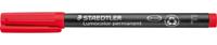 Staedtler Lumocolor 318, OHP-marker, permanent, 0,6 mm, rood - thumbnail