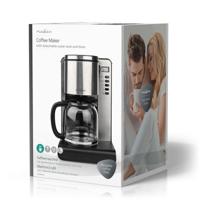 Nedis KACM280EAL Koffiezetapparaat Aluminium/Zwart - thumbnail