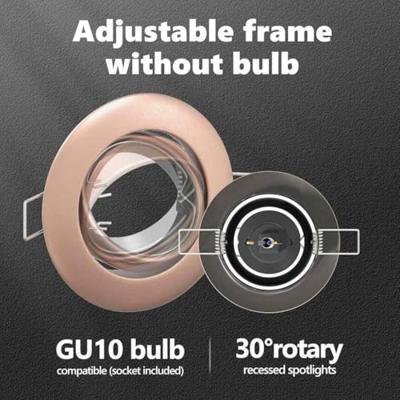 VidaXL Spotje 6 pcs koper 9 x 9 x 2.5 cm metaal