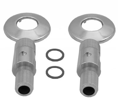 Set Afsluitbare S-Kopp. 1/2X3/4 + Rozet Chroom Aqua Splash