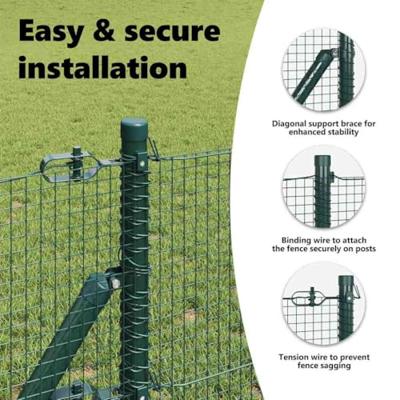 VidaXL Afrasteringspaal groen 25 x 0,4 m (16 x 16 mm gaas)