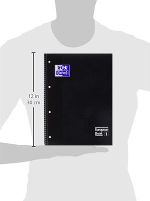 Notitieboek Oxford Classic Europeanbook A4+ 4-gaats ruit 5x5mm 80vel zwart | 5 stuks Notitieboek Oxford Classic Europeanbook A4+ 4-gaats ruit 5x5mm 80vel zwart | 5 stuks