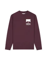 Croyez Maison Fumes Longsleeve T-Shirt Heren Donkerrood - Maat XS - Kleur: Donkerrood | Soccerfanshop - thumbnail