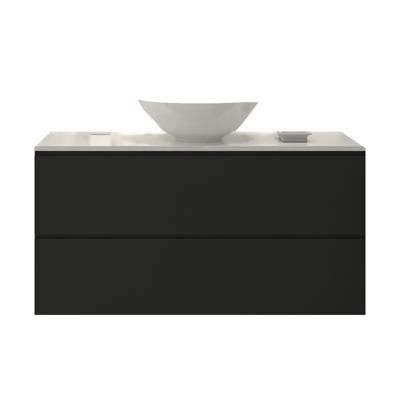 Badkamermeubelset Gliss Zeus 100 cm Mat Zwart Met Waskom Badkamermeubelset Gliss Zeus 100 cm Mat Zwart Met Waskom