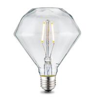 Edison Vintage E27 LED filament lichtbron Diamond | D95 11.2/11.2/13.8cm | Helder | geschikt voor E27 fitting | 2W 160lm 2700K | warm wit licht - thumbnail