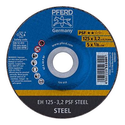 PFERD TOOLS PSF STEEL 61720226 Doorslijpschijf gebogen 125 mm 25 stuk(s) Staal