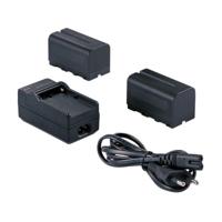 Falcon Eyes 2 x Accu NP-F750 + Acculader SP-CHG voor LED Lamp - thumbnail