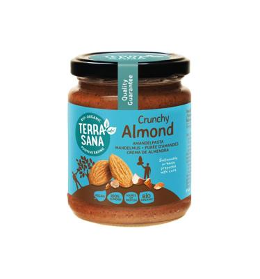 Amandelpasta bruin crunchy bio 250 Gram