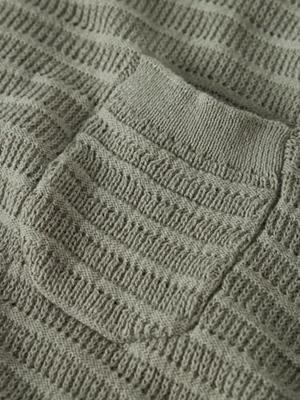 Gebreide trui jongen LIL'ATELIER MINI van katoen korstmos