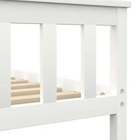 Bedframe massief grenenhout wit 140x200 cm - thumbnail
