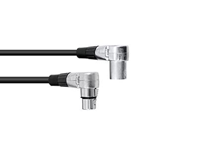 OMNITRONIC XLR Cable 3-pin 1.5m 90Â° bk