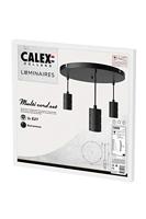 Lampen pendel Calex Multicord set zwart 3x E27 - thumbnail