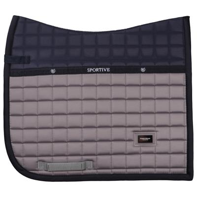 Zadeldek Equestrian Stockholm Blue Ash, Springen paard in middengrijs