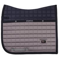 Zadeldek Equestrian Stockholm Blue Ash, Springen paard in middengrijs - thumbnail