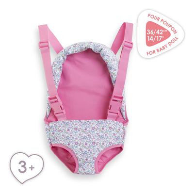 Draagzak - Corolle - Floral - Voor poppen van 36/42 cm - vanaf 3 jaar - Verstelbaar - thumbnail