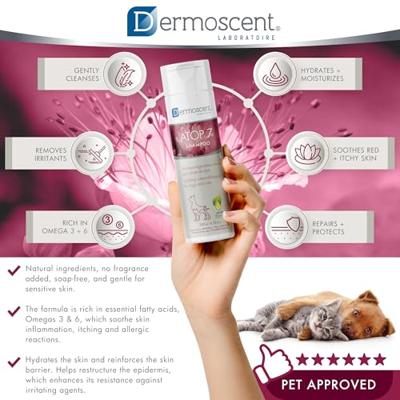 Dermoscent Atop 7 Shampoo voor hond en kat 200 ml - thumbnail