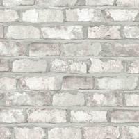 DUTCH WALLCOVERINGS behang bakstenen wit ew3104 - thumbnail