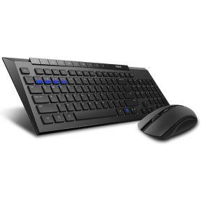 Rapoo 8200M toetsenbord RF-draadloos + Bluetooth Inclusief muis Zwart