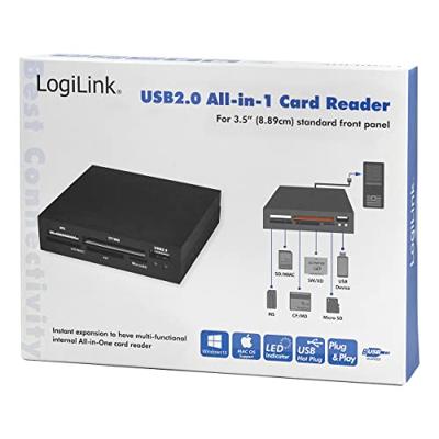 LogiLink USB 2.0 kaartlezer 3,5 inch - thumbnail