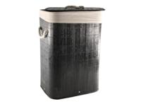 HIT Bamboe Wasmand - 30 x 40 x 57cm - Zwart - thumbnail