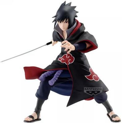 Naruto Shippuden Vibration Stars Figure - Uchiha Sasuke (Akatsuki Outfit)