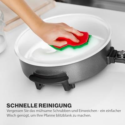 Clatronic PP 3570 C 263656 Partypan Met glazen deksel