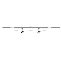 Paulmann URail 96903 230V-railsysteemcomponenten Rail Zwart (mat) - thumbnail