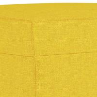 4-delige Loungeset met kussens stof lichtgeel - thumbnail