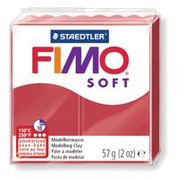 Boetseerklei Fimo soft 57 gram kersrood - thumbnail